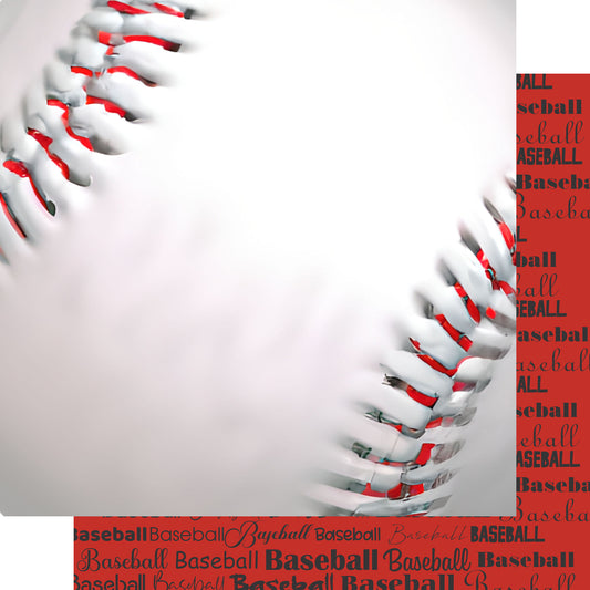 Go Big Sports Collection Baseball 12 x 12 Double-Sided Scrapbook Paper by SSC Designs - 15 Pack