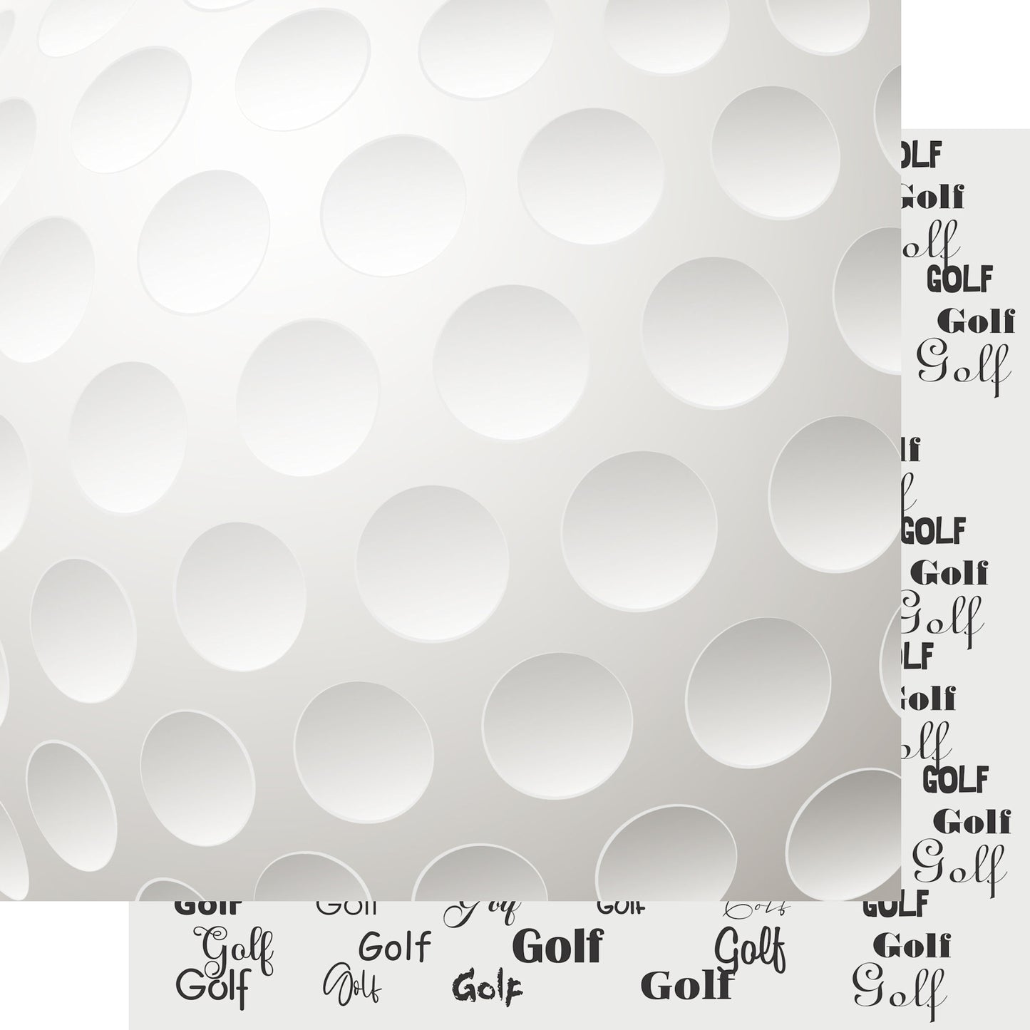 Go Big Sports Collection Golf 12 x 12 Double-Sided Scrapbook Paper by SSC Designs - 15 Pack