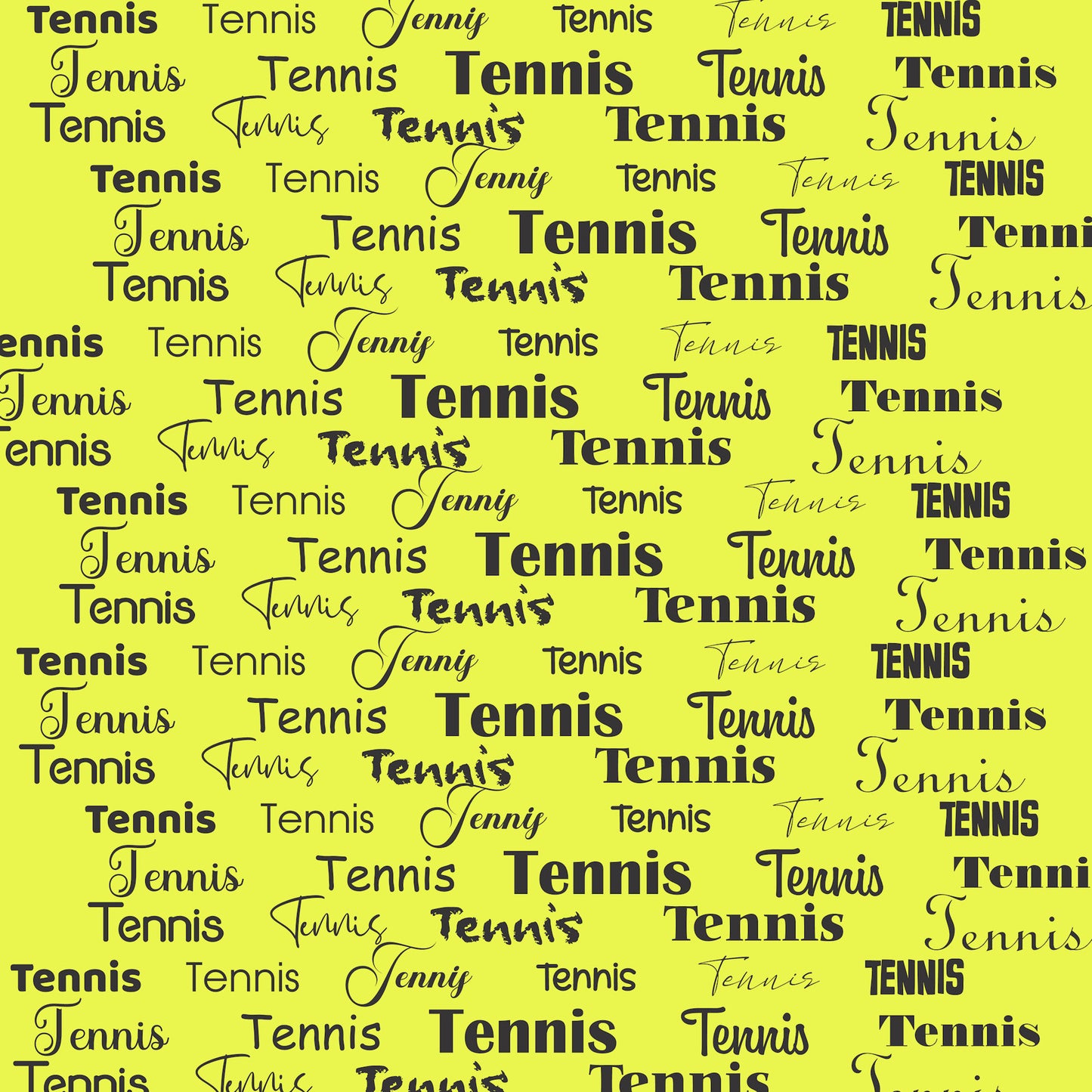 Go Big Sports Collection Tennis 12 x 12 Double-Sided Scrapbook Paper by SSC Designs - 15 Pack
