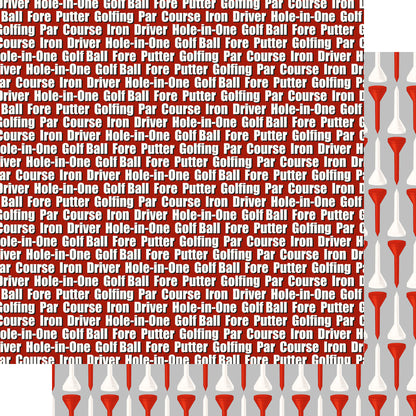 Golfing Collection Tee Time 12 x 12 Double-Sided Scrapbook Paper by SSC Designs - 15 Pack