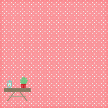 Glamping Collection Glamping Camper 12 x 12 Double-Sided Scrapbook Paper by SSC Designs - 15 Pack