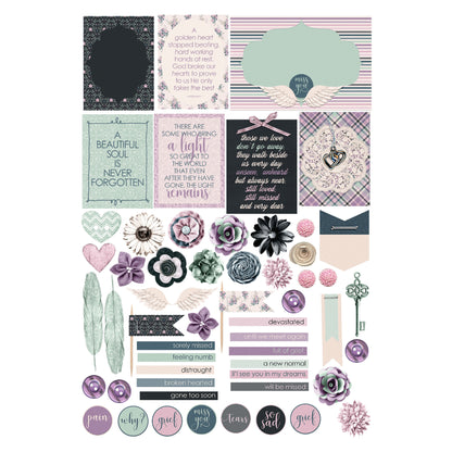 Gone But Not Forgotten 12 x 12 Scrapbook Paper & Embellishment Kit by SSC Designs - 3 Kits