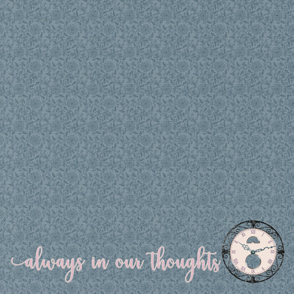 Gone But Not Forgotten Collection Always In Our Thoughts 12 x 12 Double-Sided Scrapbook Paper by SSC Designs - 15 Pack