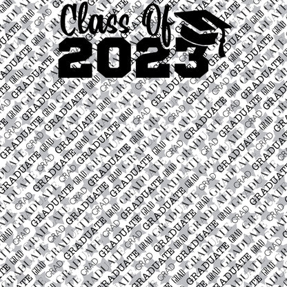 Graduation Collection Class of 2023 12 x 12 Double-Sided Scrapbook Paper - 15 Pack