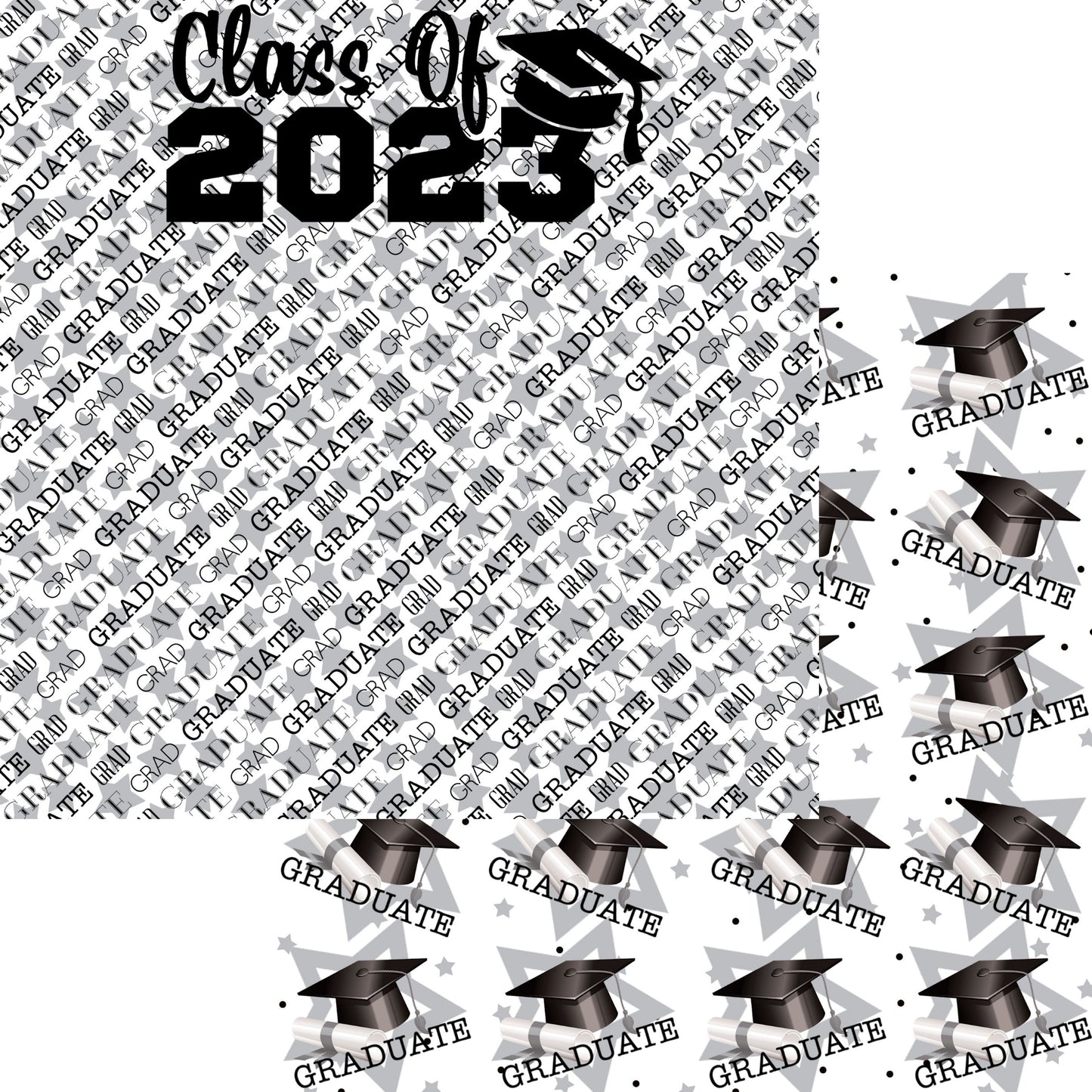 Graduation Collection Male Graduate 12 x 12 Scrapbook Paper Pack & Embellishment Kit - 3 Kits