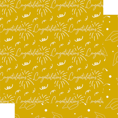Graduate 2025 Collection Congratulations 12 x 12 Double-Sided Scrapbook Paper by SSC Designs - 15 Pack