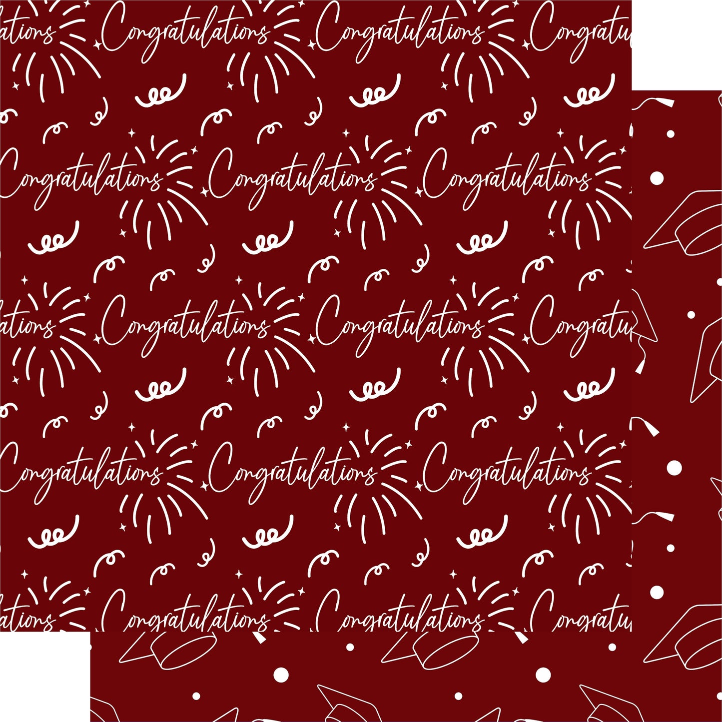 Graduate 2025 Collection Congratulations 12 x 12 Double-Sided Scrapbook Paper by SSC Designs - 15 Pack