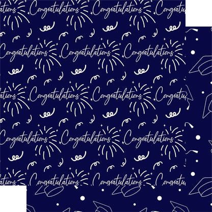 Graduate 2025 Collection Congratulations 12 x 12 Double-Sided Scrapbook Paper by SSC Designs - 15 Pack