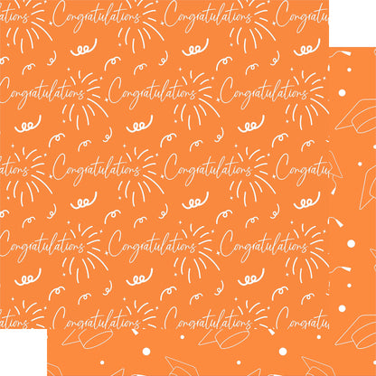 Graduate 2025 Collection Congratulations 12 x 12 Double-Sided Scrapbook Paper by SSC Designs - 15 Pack