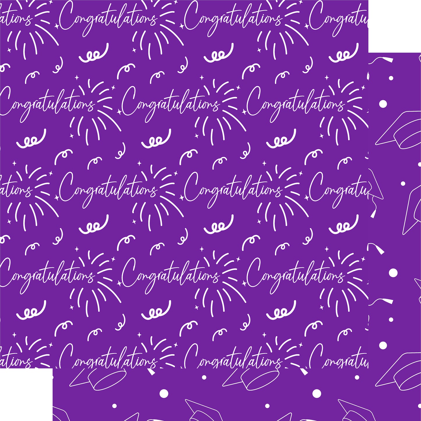 Graduate 2025 Collection Congratulations 12 x 12 Double-Sided Scrapbook Paper by SSC Designs - 15 Pack