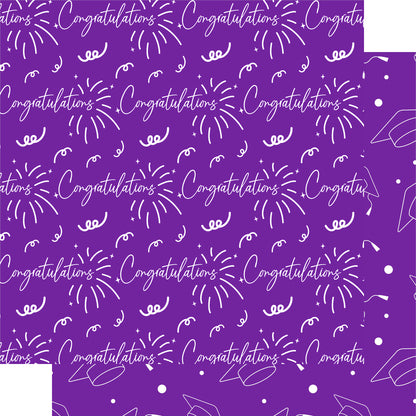 Graduate 2025 Collection Congratulations 12 x 12 Double-Sided Scrapbook Paper by SSC Designs - 15 Pack