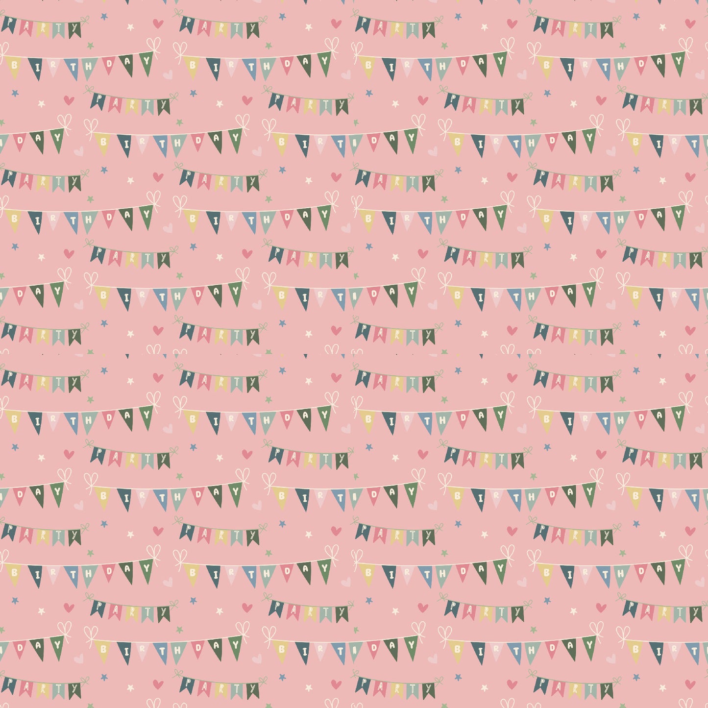 Happy Birthday Collection Birthday Banner Stripes 12 x 12 Double-Sided Scrapbook Paper by SSC Designs - 15 Pack