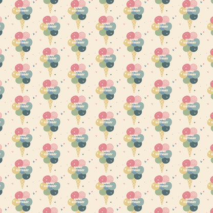 Happy Birthday Collection Balloon Bouquet 12 x 12 Double-Sided Scrapbook Paper by SSC Designs - 15 Pack