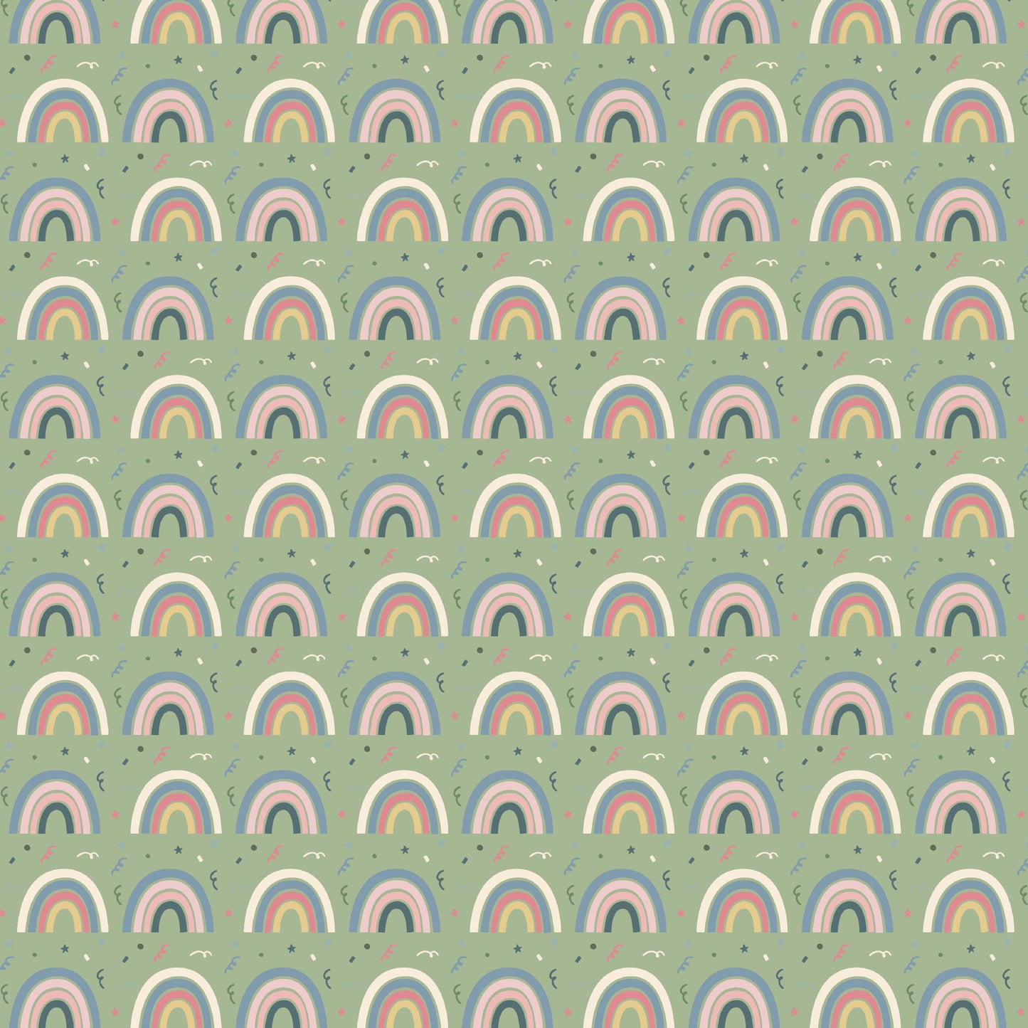 Happy Birthday Collection Rainbow Wishes 12 x 12 Double-Sided Scrapbook Paper by SSC Designs - 15 Pack