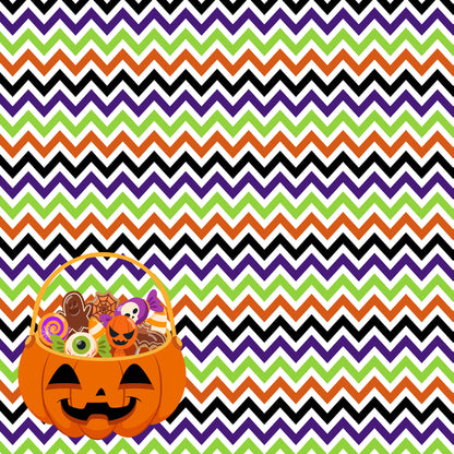 Happy Camp-o-ween Collection Halloween Treats 12 x 12 Double-Sided Scrapbook Paper by SSC Designs - 15 Pack