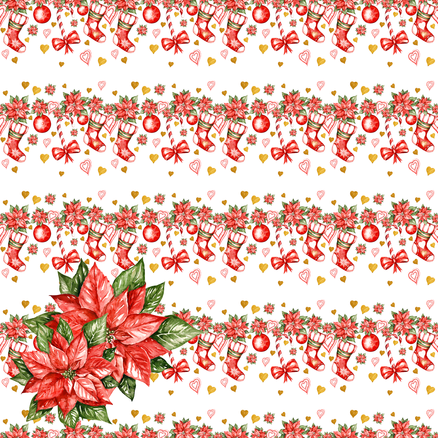 Home For Christmas Collection The Stocking Were Hung 12 x 12 Double-Sided Scrapbook Paper by SSC Designs - 15 Pack