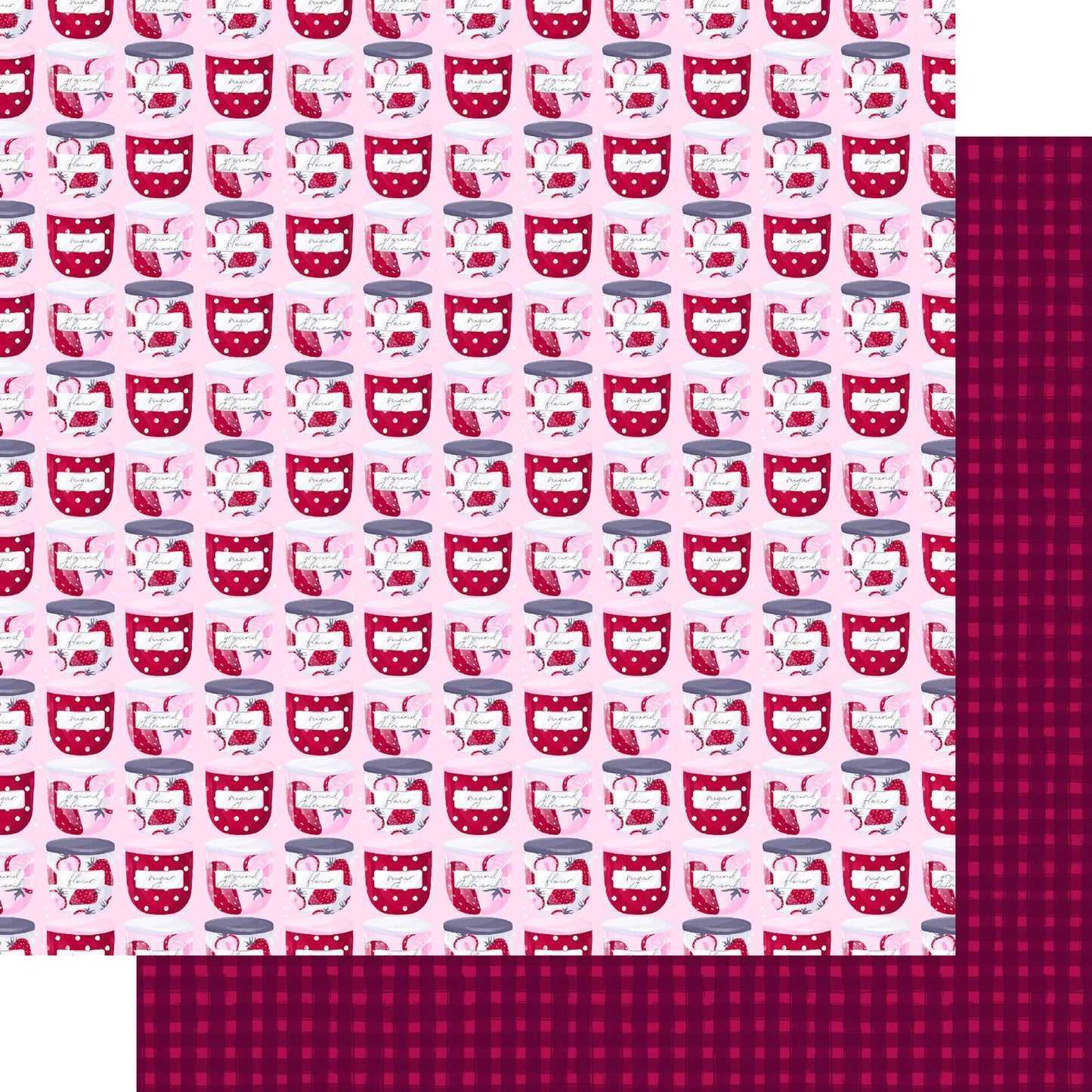 Happiness is Homemade Collection Love At First Bite 12 x 12 Double-Sided Scrapbook Paper by SSC Designs - 15 Pack