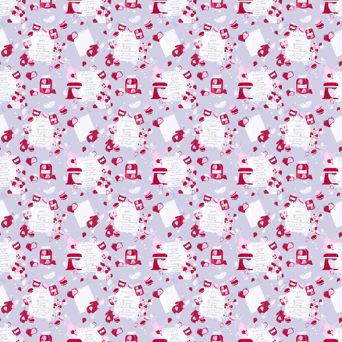Happiness is Homemade Collection Recipe For Romance 12 x 12 Double-Sided Scrapbook Paper by SSC Designs - 15 Pack