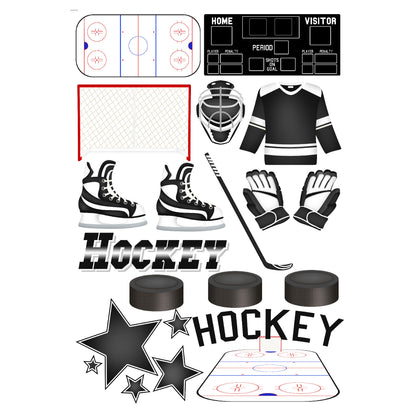Hockey Season 12 x 12 Scrapbook Paper & Embellishment Kit by SSC Designs - 3 Kits