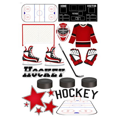 Hockey Season Collection Laser Cut Scrapbook Ephemera Embellishments by SSC Designs - 3 Packs