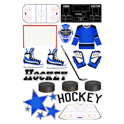 Hockey Season Collection Laser Cut Scrapbook Ephemera Embellishments by SSC Designs - 3 Packs