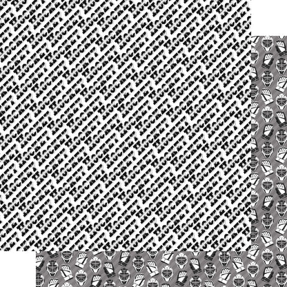 Hockey Season Collection Face-off 12 x 12 Double-Sided Scrapbook Paper by SSC Designs - 15 Pack