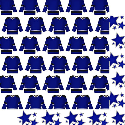 Hockey Season Collection Team Spirit 12 x 12 Double-Sided Scrapbook Paper by SSC Designs - 15 Pack