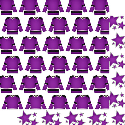Hockey Season Collection Team Spirit 12 x 12 Double-Sided Scrapbook Paper by SSC Designs - 15 Pack