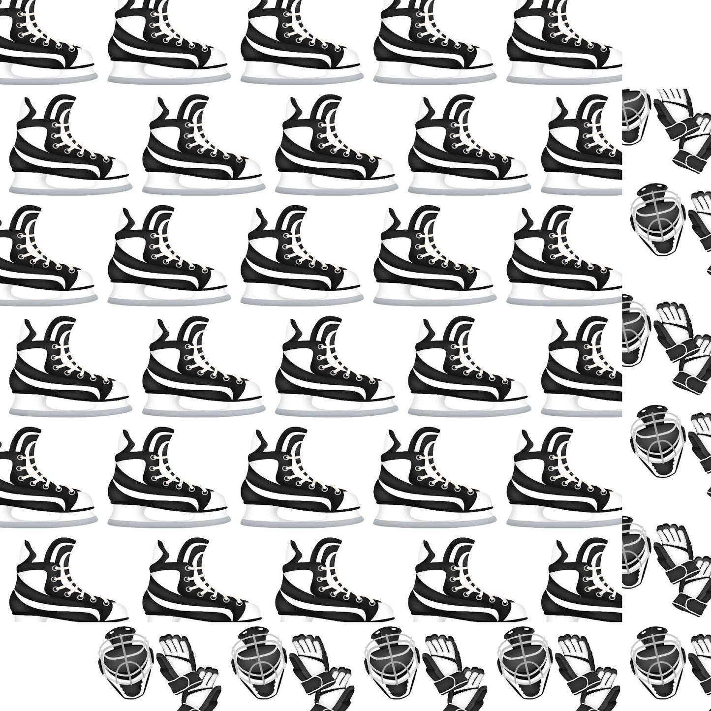 Hockey Season Collection Goalie Glory 12 x 12 Double-Sided Scrapbook Paper by SSC Designs - 15 Pack