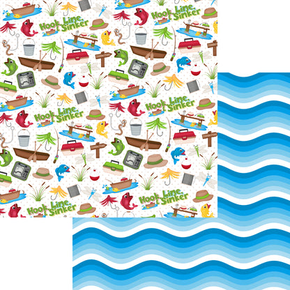 Hook, Line & Sinker 12 x 12 Scrapbook Paper & Embellishment Kit by SSC Designs - 3 Kits