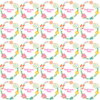 Happy Mother's Day Collection Best Mom Ever 12 x 12 Double-Sided Scrapbook Paper by SSC Designs - 15 Pack