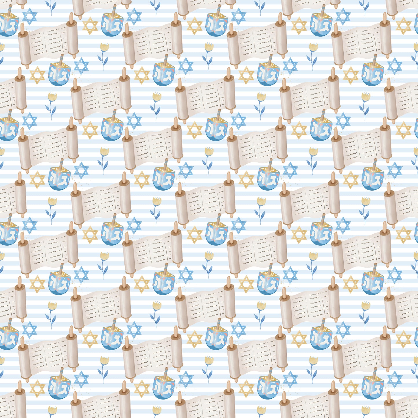 Hanukkah Collection Happy Hanukkah 12 x 12 Double-Sided Scrapbook Paper - 15 Pack