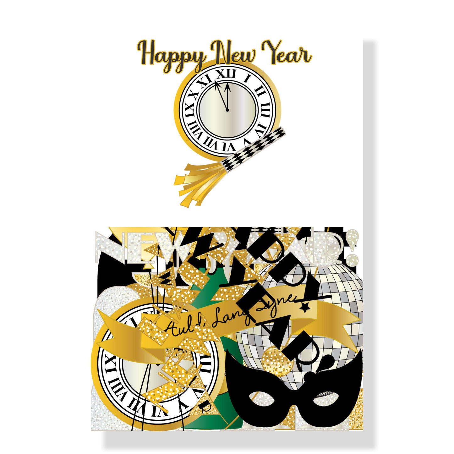 Happy New Year 12 x 12 Scrapbook Collection Kit by SSC Designs - 3 Kits