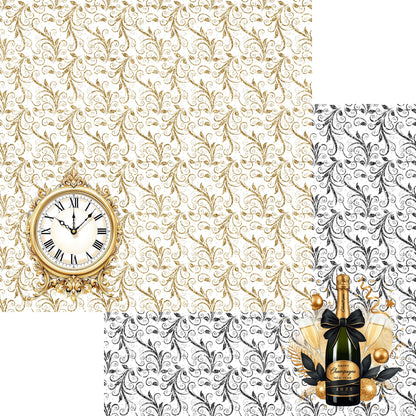 Happy New Year 2025 12 x 12 Scrapbook Paper & Embellishment Kit by SSC Designs - 3 Kits