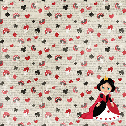 Inspired By Collection Alice 12 x 12 Double-Sided Scrapbook Paper by SSC Designs - 15 Pack