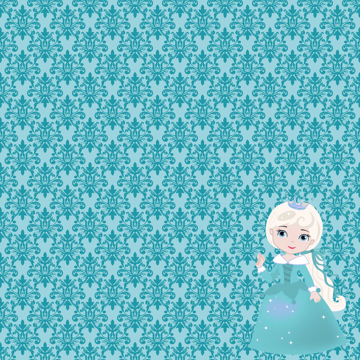Inspired By Collection Winter Princess 12 x 12 Double-Sided Scrapbook Paper by SSC Designs - 15 Pack