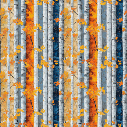 Indigo Fall Collection Beautiful Birch 12 x 12 Double-Sided Scrapbook Paper by SSC Designs - 15 Pack