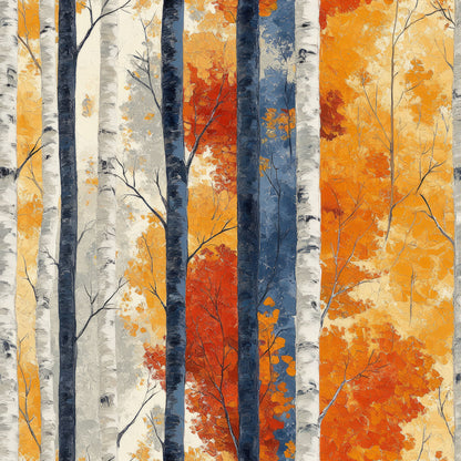 Indigo Fall Collection Falling Leaves 12 x 12 Double-Sided Scrapbook Paper by SSC Designs - 15 Pack
