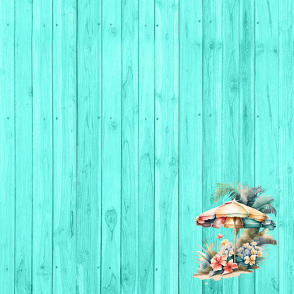 Island Life Collection Bahamas 12 x 12 Double-Sided Scrapbook Paper by SSC Designs - 15 Pack