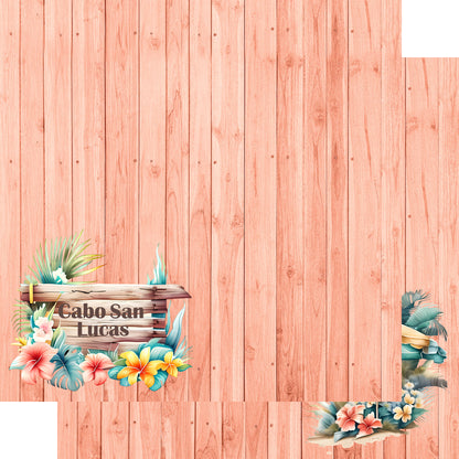 Island Life Collection Cabo San Lucas 12 x 12 Double-Sided Scrapbook Paper by SSC Designs - 15 Pack