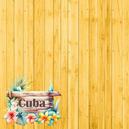 Island Life Collection Cuba 12 x 12 Double-Sided Scrapbook Paper by SSC Designs - 15 Pack
