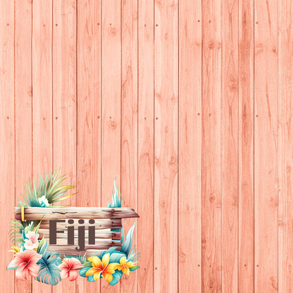 Island Life Collection Fiji 12 x 12 Double-Sided Scrapbook Paper by SSC Designs - 15 Pack