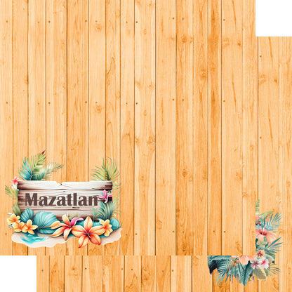 Island Life Collection Mazatlan 12 x 12 Double-Sided Scrapbook Paper by SSC Designs - 15 Pack