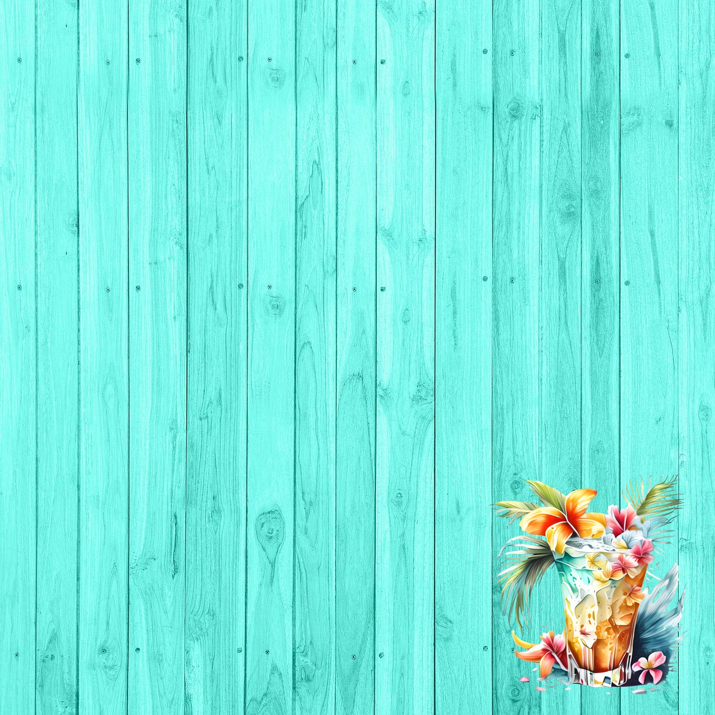 Island Life Collection Roatan 12 x 12 Double-Sided Scrapbook Paper by SSC Designs - 15 Pack