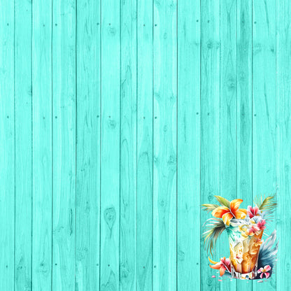 Island Life Collection Roatan 12 x 12 Double-Sided Scrapbook Paper by SSC Designs - 15 Pack