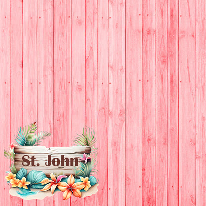 Island Life Collection St. John 12 x 12 Double-Sided Scrapbook Paper by SSC Designs - 15 Pack
