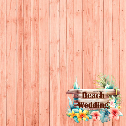 Island Life Collection Beach Wedding 12 x 12 Double-Sided Scrapbook Paper by SSC Designs - 15 Pack