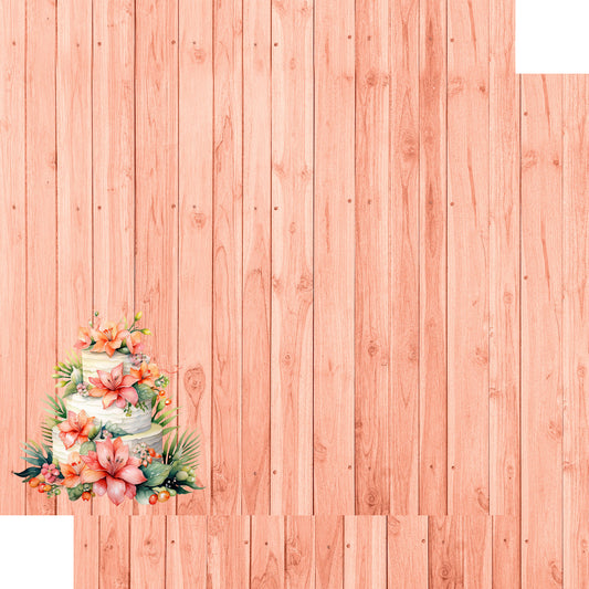 Island Life Collection Wedding Cake 12 x 12 Double-Sided Scrapbook Paper by SSC Designs - 15 Pack