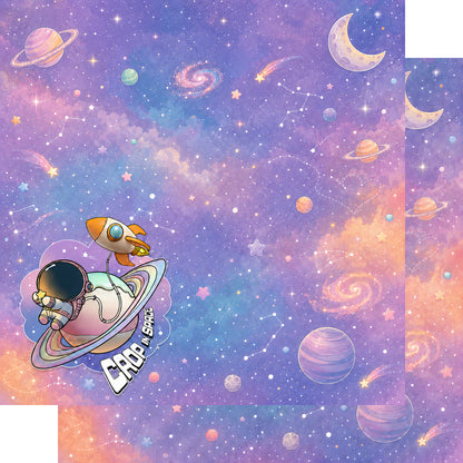 Crop In Space 12 x 12 Double-Sided Scrapbook Paper by SSC Designs - Pack of 15