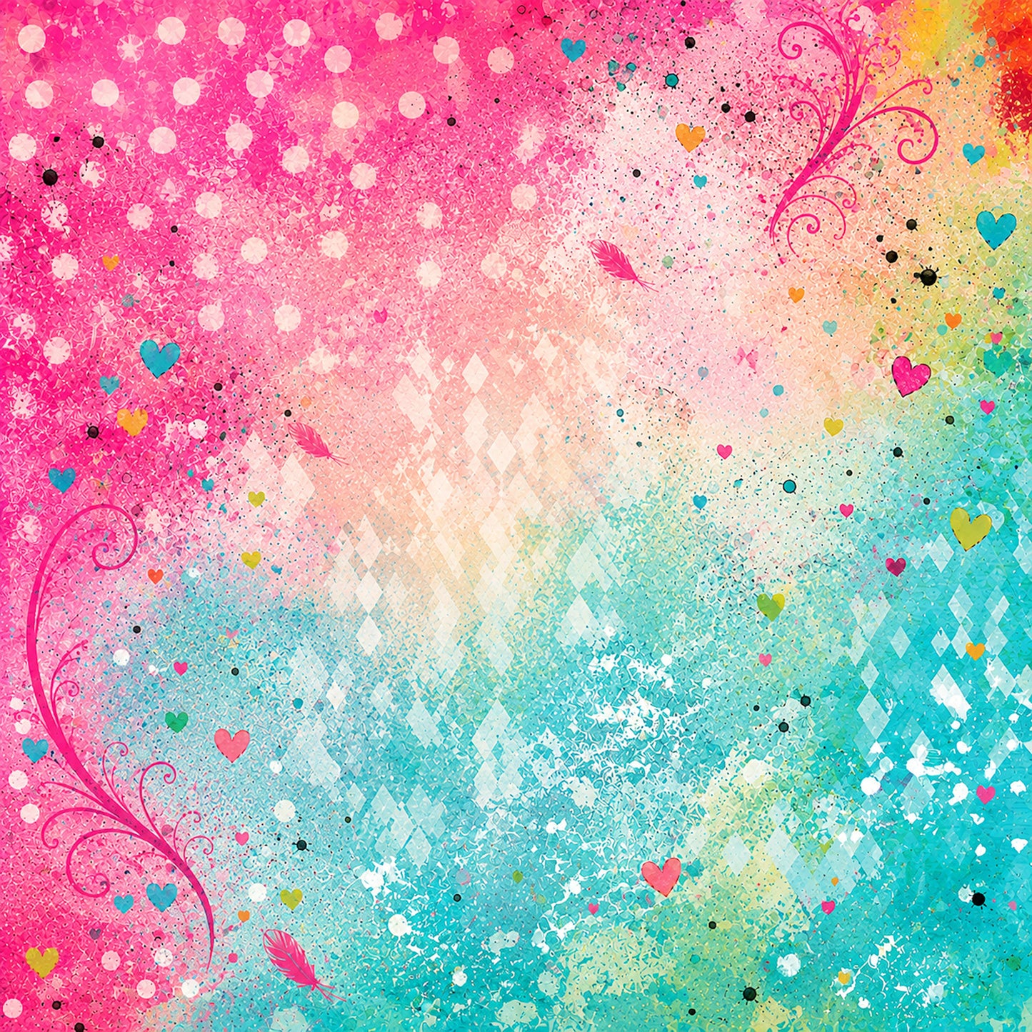 Croppin' in the Coop Coordinating 12 x 12 Double-Sided Scrapbook Paper by SSC Designs - Pack of 15